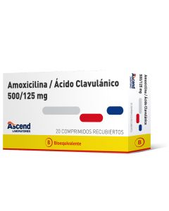 Amoxicilina + Ácido Clavulánico - 20 Comprimidos Recubiertos