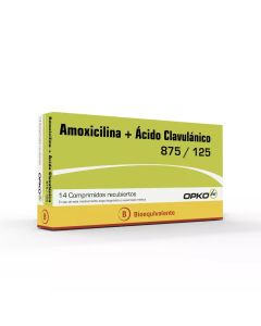 Amoxicilina + Ácido Clavulánico - 14 Comprimidos Recubiertos
