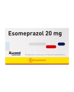 Esomeprazol 20mg - 30 Comprimidos con Recubrimiento Entérico