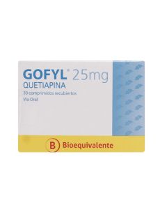 Gofyl - 25mg Quetiapina - 30 Comprimidos Recubiertos