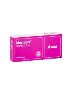Moviplus - 25mg Difenidol - 30 Comprimidos