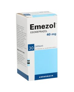 Emezol - 40mg Esomeprazol - 30 Comprimidos con Recubrimiento Entérico