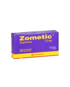 Zometic - 7,5mg Zopiclona - 30 Comprimidos Recubiertos