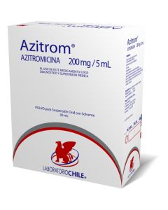 Azitrom - 200mg/5ml Azitromicina - 30ml Polvo para Suspensión Oral