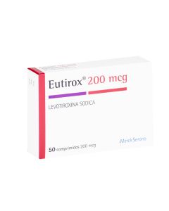 Eutirox - 200mcg Levotiroxina - 50 Comprimidos