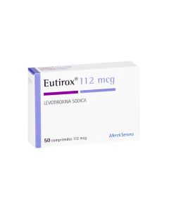 Eutirox - 112mcg Levotiroxina - 50 Comprimidos