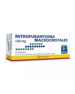 Nitrofurantoina Macrocristales 100mg - 10 Cápsulas