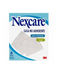 Nexcare - 6 Gasas de 15cm x 15cm