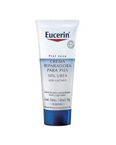 Eucerin UreaRepair Plus 10% - 100ml Crema Reparadora para Pies Piel Extra Seca y Áspera