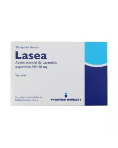 Lasea - 80mg Aceite Esencial de Lavandula - 28 Cápsulas Blandas