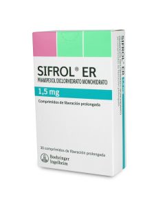 Sifrol Er - 1,5mg Pramipexol - 30 Comprimidos de Liberación Prolongada