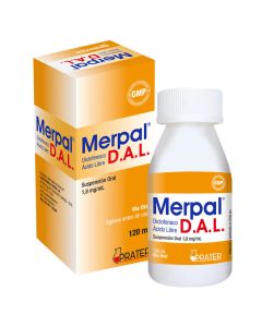 Merpal D.A.L. - 1,8mg/ml Diclofenado Ácido Libre - 120ml Suspensión Oral