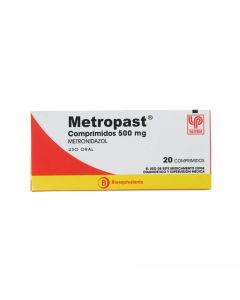 Metropast - 500mg Metronidazol - 20 Comprimidos