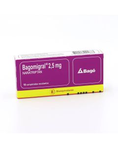 Bagomigral - 2,5mg Naratriptán - 10 Comprimidos Recubiertos