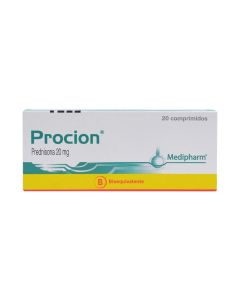 Procion - 20mg Prednisona - 20 Comprimidos