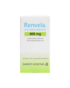 Renvela - 800mg Sevelamer - 180 Comprimidos Recubiertos