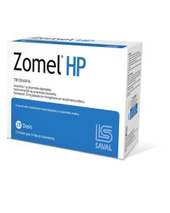 Zomel Hp Triterapia - 14 Comprimidos con Microgránulos con Recubrimiento Entérico