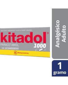 Kitadol - 1gr Paracetamol - 18 Comprimidos