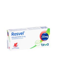 Rosvel - 20mg Rosuvastatina - 30 Comprimidos Recubiertos