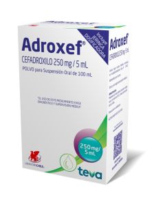 Adroxef - 250mg/5ml Cefadroxilo - 100ml Polvo para Suspensión Oral