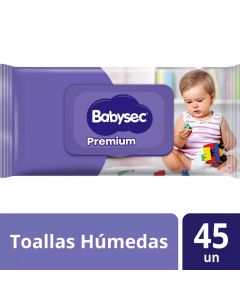 Babysec Premium - 45 unidades Toallitas Húmedas