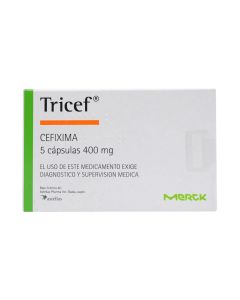 Tricef - 400mg Cefixima - 5 Cápsulas