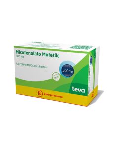 Micofenolato Mofetilo 500mg - 50 Comprimidos Recubiertos
