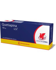 Quetiapina 100mg - 30 Comprimidos Recubiertos