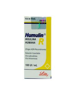 Humulin-R - 100UI/ml Insulina Humana - 1 Vial de 10ml Solución Inyectable