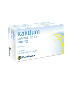 Kalitium - 300mg Carbonato de Litio - 50 Comprimidos Recubiertos