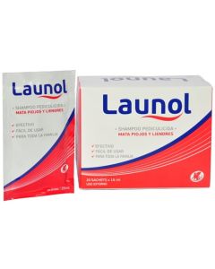 Launol - 20 Sachets de 15ml Shampoo Pediculicida