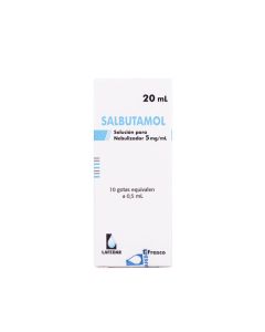 Salbutamol 5mg/ml - 20ml Solución para Nebulizador