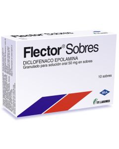 Flector Sobres - 50mg Diclofenaco - 10 Sobres Granulado para Solución Oral