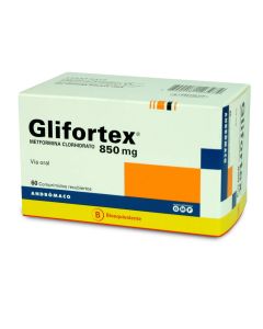 Glifortex - 850mg Metformina - 60 Comprimidos Recubiertos