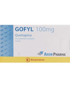 Gofyl - 100mg Quetiapina - 30 Comprimidos Recubiertos