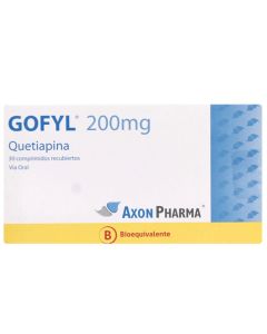 Gofyl - 200mg Quetiapina - 30 Comprimidos Recubiertos