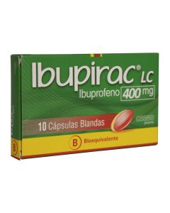 Ibupirac LC - 400mg Ibuprofeno - 10 Cápsulas Blandas