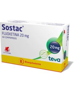 Sostac - 20mg Fluoxetina - 60 Comprimidos