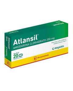 Atlansil - 200mg Amiodarona - 20 Comprimidos