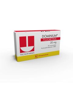 Dominium - 20mg Fluoxetina - 30 Comprimidos