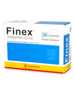 Finex - 250mg Terbinafina - 28 Comprimidos