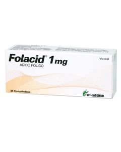 Folacid - 1mg Ácido Fólico - 30 Comprimidos