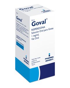 Goval - 1mg/ml Risperidona - 20ml Solución Oral para Gotas