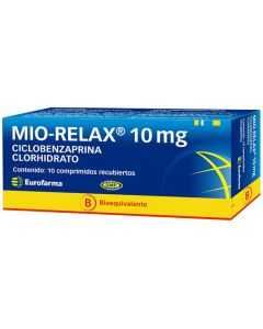 Mio-Relax - 10mg Ciclobenzaprina - 10 Comprimidos Recubiertos