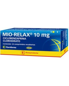 Mio-Relax - 10mg Ciclobenzaprina - 20 Comprimidos Recubiertos