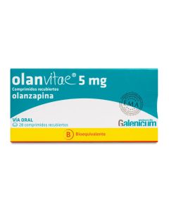 Olanvitae - 5mg Olanzapina - 28 Comprimidos Recubiertos