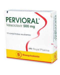 Pervioral - 500mg Valaciclovir - 10 Comprimidos Recubiertos