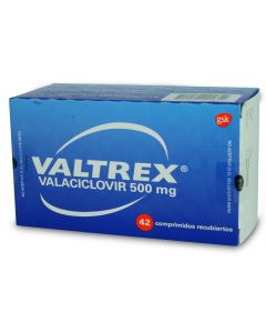 Valtrex - 500mg Valaciclovir - 42 Comprimidos Recubiertos