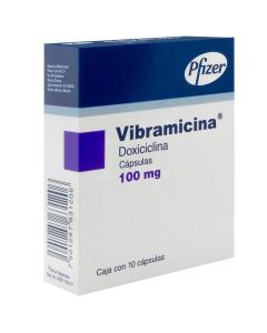 Vibramicina - 100mg Doxiciclina - 10 Cápsulas