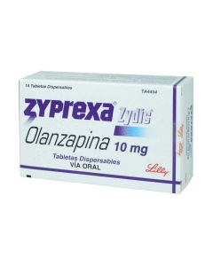 Zyprexa Zydis - Olanzapina 10mg - 14 Tabletas Dispersables